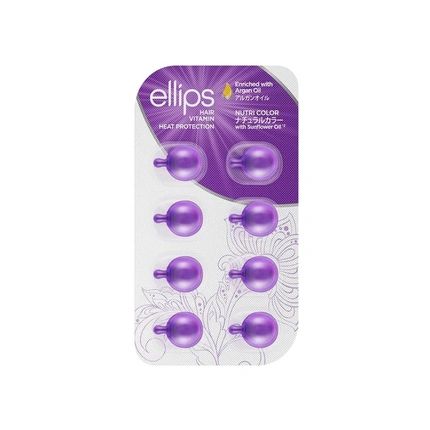 Ellips Hair Vitamin Nutri Color Moroccan Oil 6 Capsules - Pack Of 12 Blisters