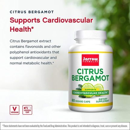 Jarrow Formulas Citrus Bergamot 500Mg 60 Vcaps - Image 3