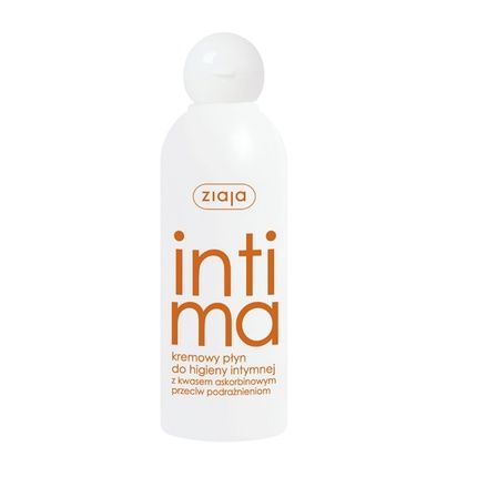 Ziaja Intima Creamy Liquid For Intimate Hygiene With Ascorbic Acid Against Irritations 200Ml
