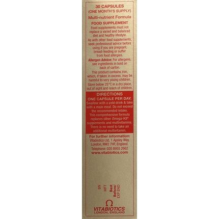 Omega-H3 Multivitamin Mineral 30 Capsules - Image 3