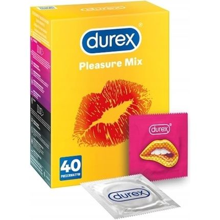 Durex Pleasure Mix Condoms 40 Pieces - Pleasuremax And Intense