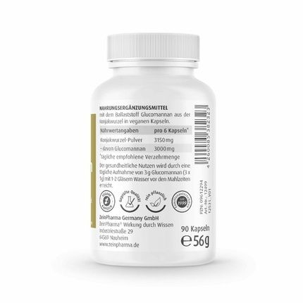 Glucomannan 500Mg Weight Loss And Metabolism Booster 90 Capsules - Image 3
