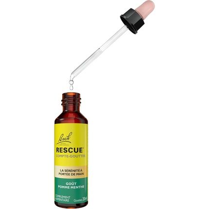 Rescue Dropper Apple Mint Alcohol-Free Blend Of 5 Flowers