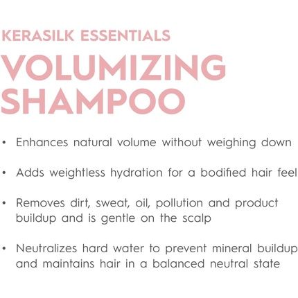 Kerasilk Essentials Volumizing Shampoo 2.5Oz Volume Strength Fill Care