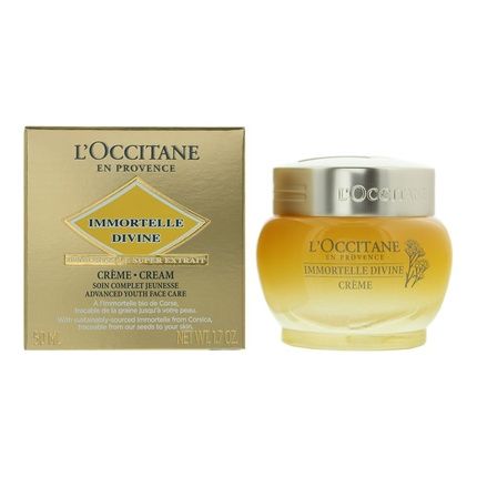L'Occitane Immortelle Divine Face Cream 50Ml Rejuvenating Skin Cream For Women