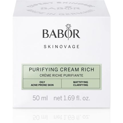Babor Skinovage Purifying Rich Face Cream For Blemished Skin