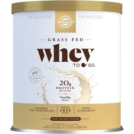 Solgar Whey To Go Natural Vanilla Flavour Protein Powder 907G
