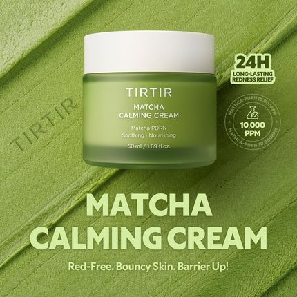 Tirtir Matcha Pdrn Calming Cream 169 Fl Oz 24H Hydrating Korean Cruelty Free - Image 3