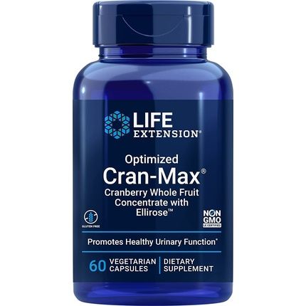 Life Extension Optimized Cran-Max With Ellirose 60 Vegicaps