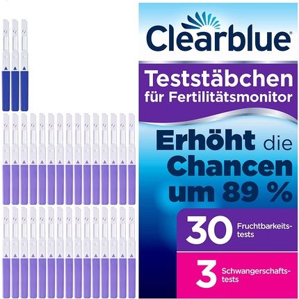 Clearblue Fertility Monitor Refill Pack 33 Tests - 30 Ovulation Tests And 3 Pregnancy Tests