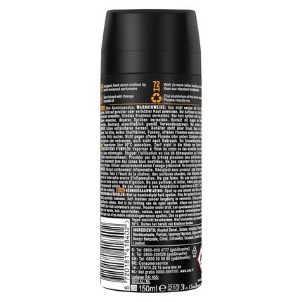Axe Fine Fragrance Collection Premium Bodyspray Black Vanilla Deodorant Without Aluminum For 72 Hours Freshness 150Ml
