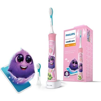 Philips Sonicare For Kids Electric Toothbrush Hx6352/42 With Sonic Technology For Gentle Cleaning - Pink