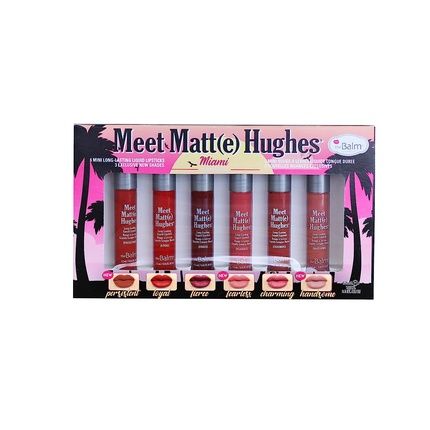 Thebalm Meet Matte Hughes Miami Mini Kit Liquid Lipsticks