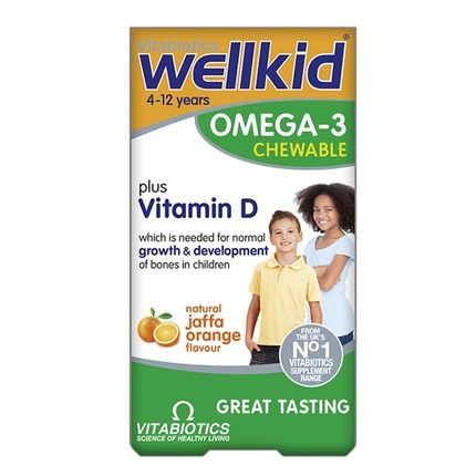 Wellkid Omega-3 Chewable Dietary Supplement For Children - 60 Capsules