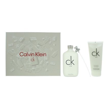 Calvin Klein Ck One Eau De Toilette Spray 200 Ml 2 Piece Gift Set With Body Lotion 200 Ml