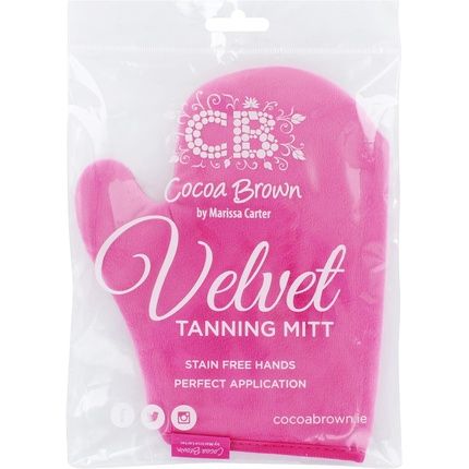 Cocoa Brown Velvet Tanning Mitt
