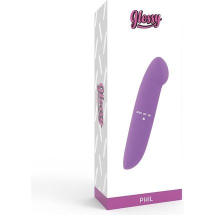 Glossy Phil Vibrator Purple