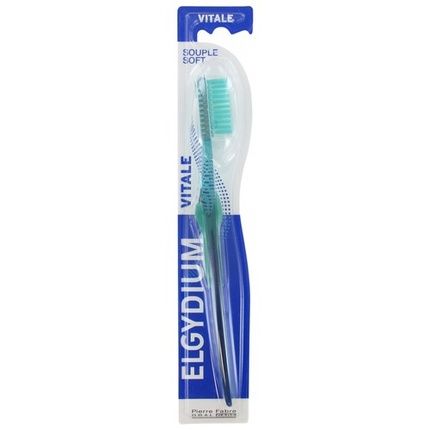 Elgydium Vitale Soft Toothbrush With Long Rounded Design