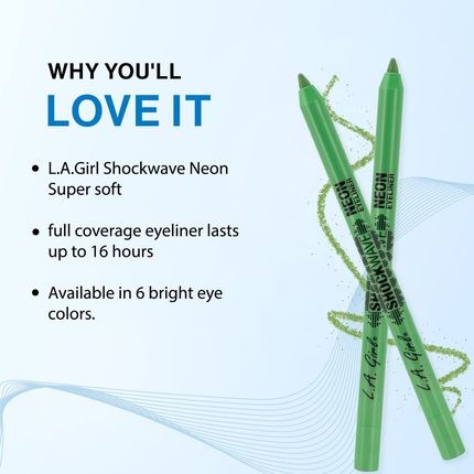 L.A. Girl Shockwave Neon Eyeliner Gotcha 0.04 Oz