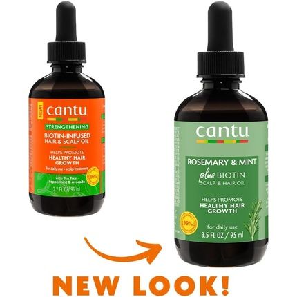 Cantu Strengthening Biotin-Infused Hair & Scalp Oil With Rosemary And Mint 95Ml