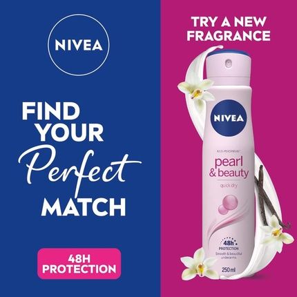 Nivea Pearl & Beauty Anti-Perspirant Deodorant Spray 250Ml - Image 3