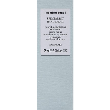 Comfort Zone Specialist Hand Cream 75Ml Tube Ultra Hydrating Quick Absorbing Sacha Inchi Oil Panthenol Protective Suitable For Vegans Natural Ingredients