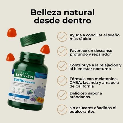 Santiveri Sleep Gummies Food Supplement With 195Mg Of Melatonin - Image 3