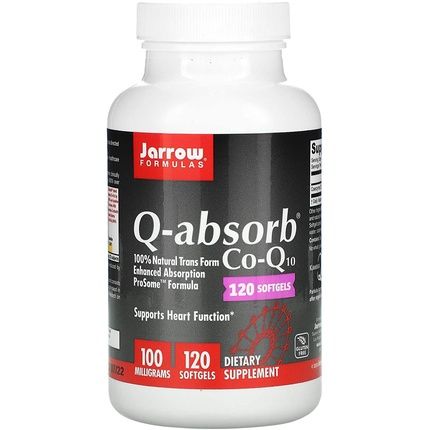 Jarrow Formulas Q-Absorb Coq10 100Mg 120 Softgels