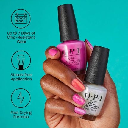Opi Nail Lacquer Slip Dressed Up Opaque Dark Red Brown Chip Resistant - Image 3