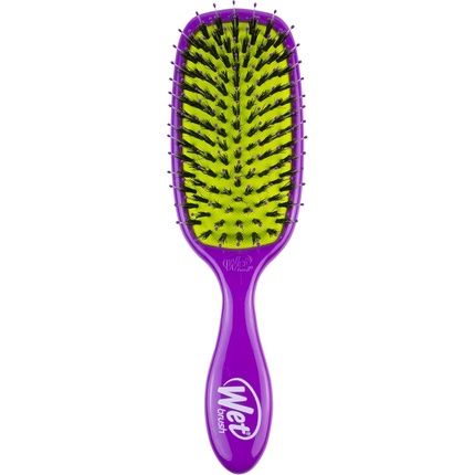 Wetbrush Shine Enhancer Hairbrush With Natural Boar Bristles Eco-Friendly Purple