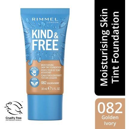 Rimmel Kind & Free Vegan Face Moisturiser No. 082 Golden Ivory Light To Medium