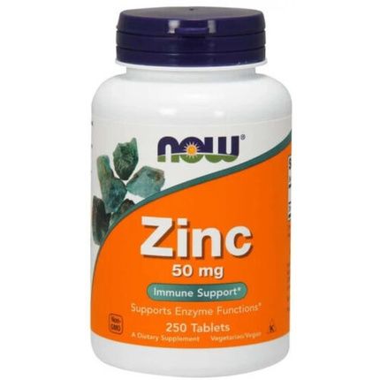 Now Foods Zinc Gluconate 50Mg 250 Tablets