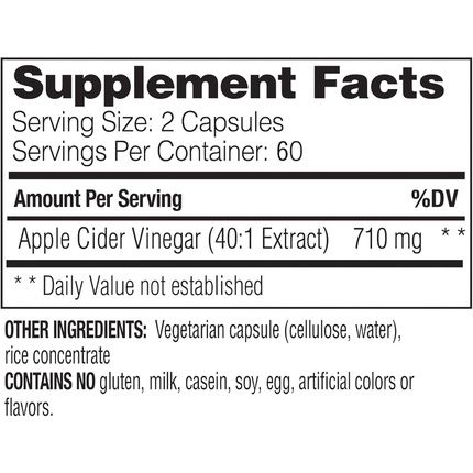 Enzymedica Apple Cider Vinegar Digestive Support Enzymes Supplement 120
