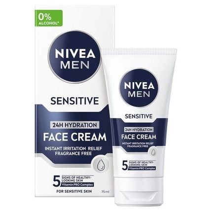 Nivea Sensitive Face Cream - Hydrating Cream For Men