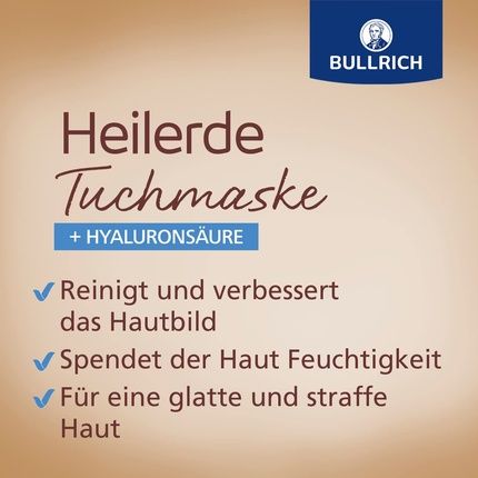 Bullrich Heilerde Face Mask With Hyaluronic Acid Moisturizer - 1 Mask