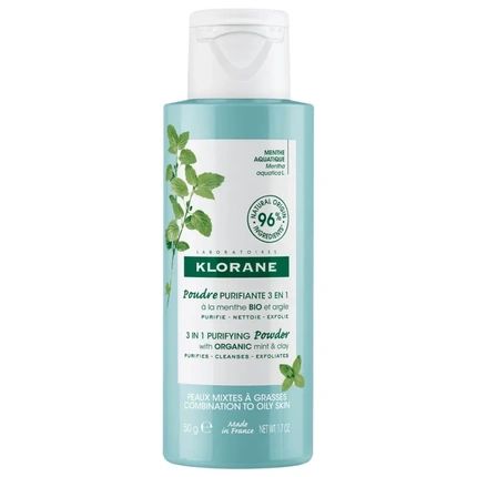 Klorane 3 In 1 Purifying Powder With Organic Mint And Clay 50G