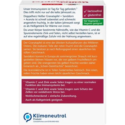 Doppelherz Active Hot Pomegranate + Sea Buckthorn + Acerola