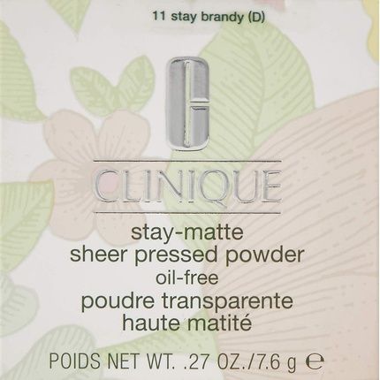 Staymatte Sheer Pressed Powder By Clinique 11 Stay Brandy 0.27 Oz 76G
