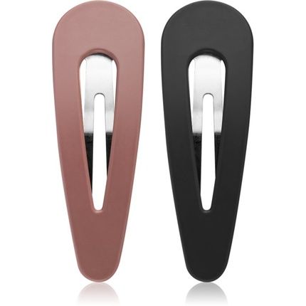 Notino Hair Clips Black And Mauve 2 Pieces