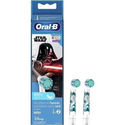 Oral-B Kids Electric Toothbrush Replacement Heads With Star Wars Figures
