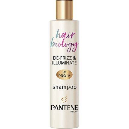 Pantene De-Frizz & Illuminate Shampoo For Frizzy, Dry, And Colored Hair With Hyaluronic Acid, Omega 9, And Pro-V Blend 250Ml
