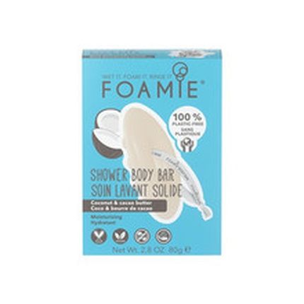 Foamie Shower Body Bar Coconut & Cacao Butter 100% Vegan And Cruelty Free