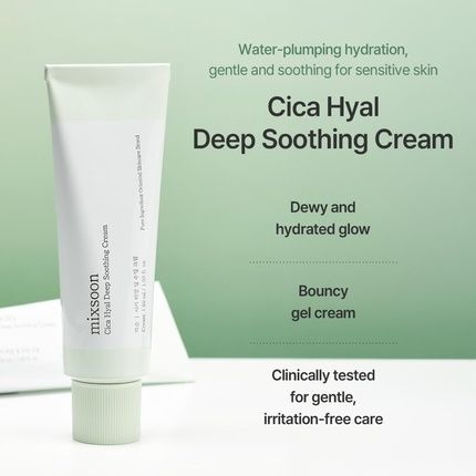 Mixsoon Cica Hyal Deep Soothing Cream Intensive Hydration And Soothing Care