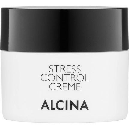 Alcina Stress Control Cream 50Ml Face Care With 3-Fold Protection Against Premature Skin Aging - With Spf 15, Lycopene And Defensil