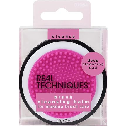 Real Techniques Brush Cleansing Balm With Deep Cleansing Pad For Makeup Brush Care