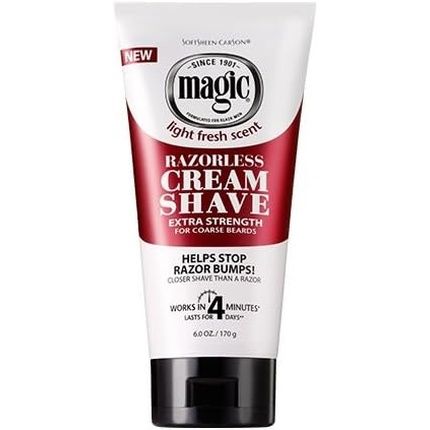 Softsheen-Carson Magic Razorless Cream Shave Extra Strength For Coarse Beards 6Oz