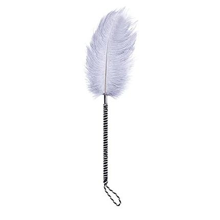 Plumas Estimuladoras 46Cm White/Black