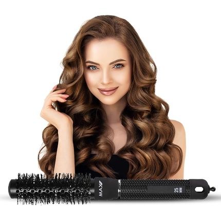 Max Pro Ceramic Round Brush Hair Dryer 25Mm
