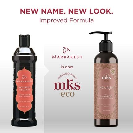 Earthly Body Mks Eco Nourish Shampoo Cleanses Strengthens Repairs Ideal For Fine Hair Safe For Color Treated Hair Moroccan Argan Oil Hemp Seed Oil Vegan Cruelty Free Isle Of You 10 Ounce
