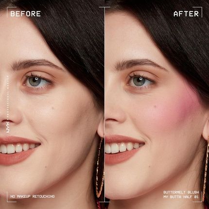 Nyx Professional Makeup Buttermelt Powder Blush Fade And Transfer-Resistant Blush Vegan Formula My Butta Half 01 0.17 Ounce - Image 3